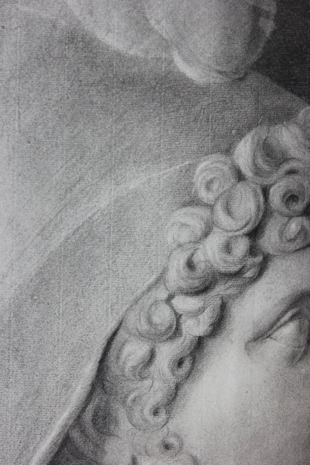 A Fine Late 18thC Italian School Grand Tour Charcoal Study of Ganymede; Naples; 1797