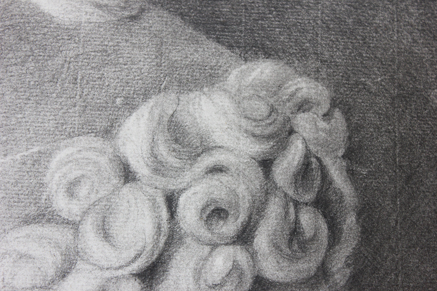 A Fine Late 18thC Italian School Grand Tour Charcoal Study of Ganymede; Naples; 1797