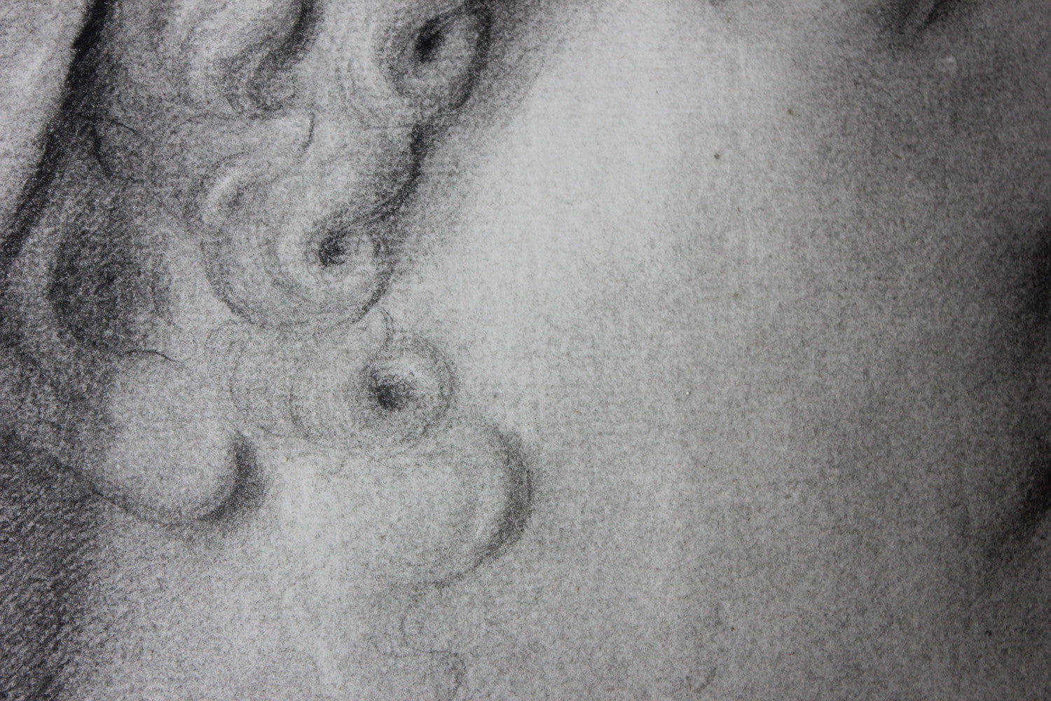 A Fine Late 18thC Italian School Grand Tour Charcoal Study of Ganymede; Naples; 1797