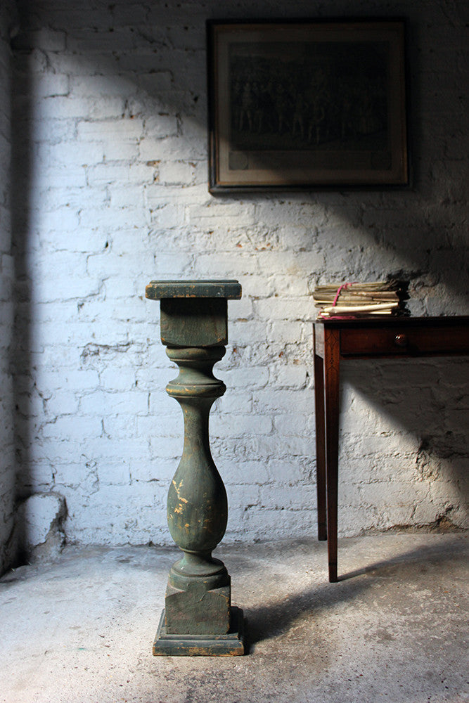 A Decorative 20thC Painted Pine Baluster Pedestal c.1930-40