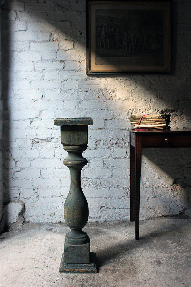 A Decorative 20thC Painted Pine Baluster Pedestal c.1930-40