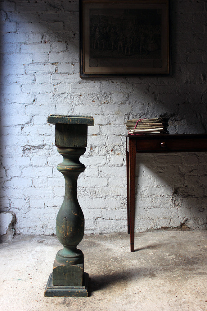 A Decorative 20thC Painted Pine Baluster Pedestal c.1930-40