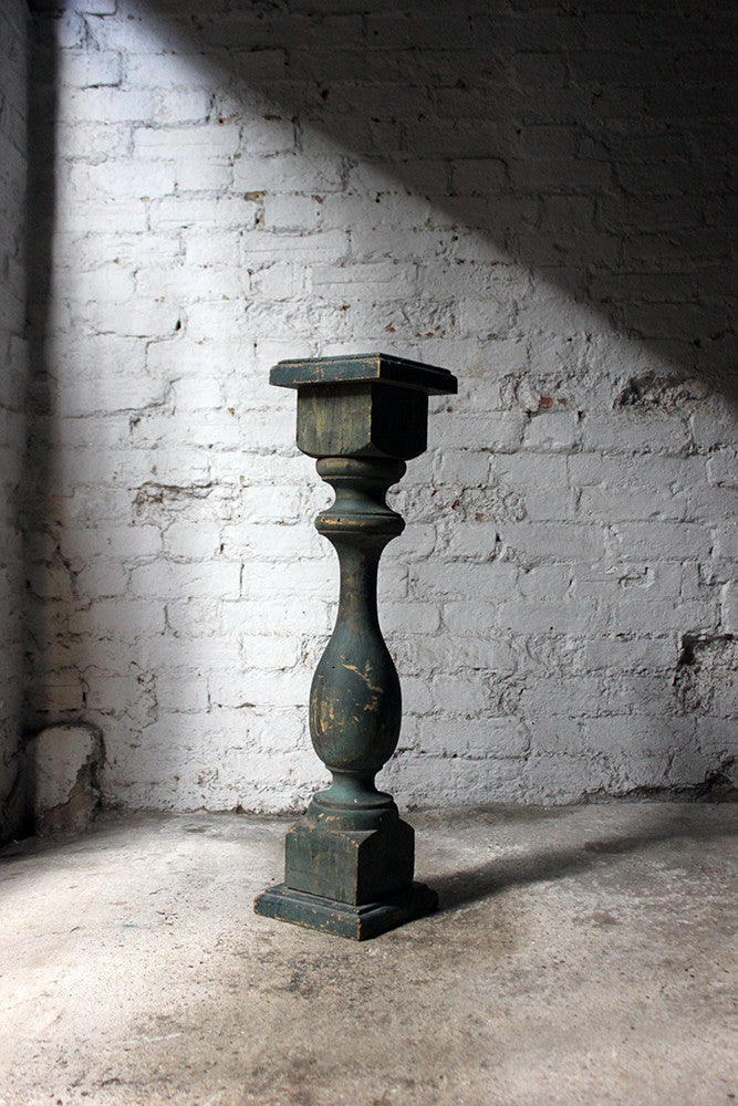 A Decorative 20thC Painted Pine Baluster Pedestal c.1930-40
