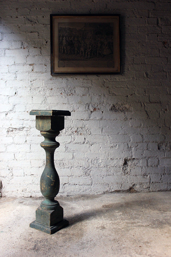 A Decorative 20thC Painted Pine Baluster Pedestal c.1930-40