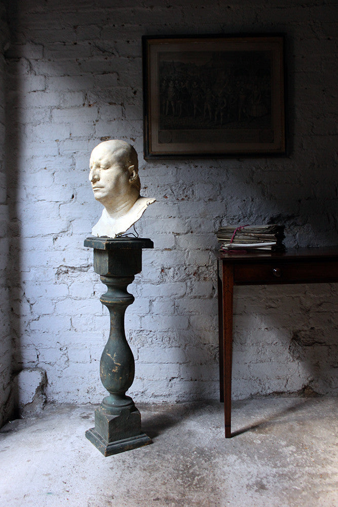 A Decorative 20thC Painted Pine Baluster Pedestal c.1930-40