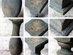 A Decorative 20thC Painted Pine Baluster Pedestal c.1930-40
