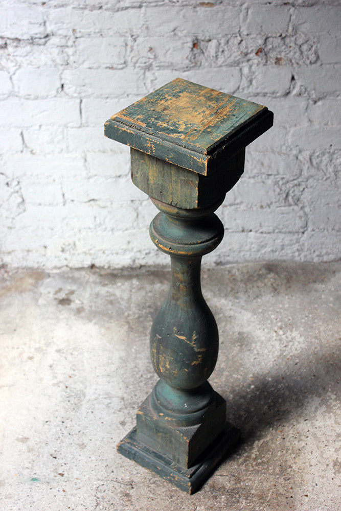 A Decorative 20thC Painted Pine Baluster Pedestal c.1930-40