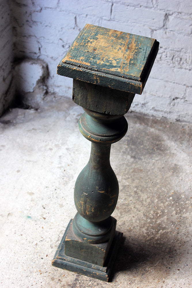 A Decorative 20thC Painted Pine Baluster Pedestal c.1930-40