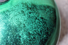 A Good Large Green Mercury Glass Witches Ball c.1900