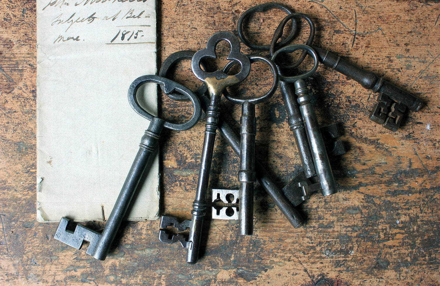 A Collection of Seven Antique Keys c.1790-1850
