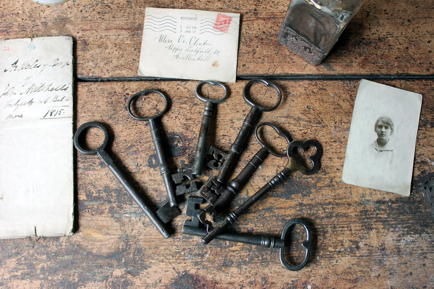 A Collection of Seven Antique Keys c.1790-1850