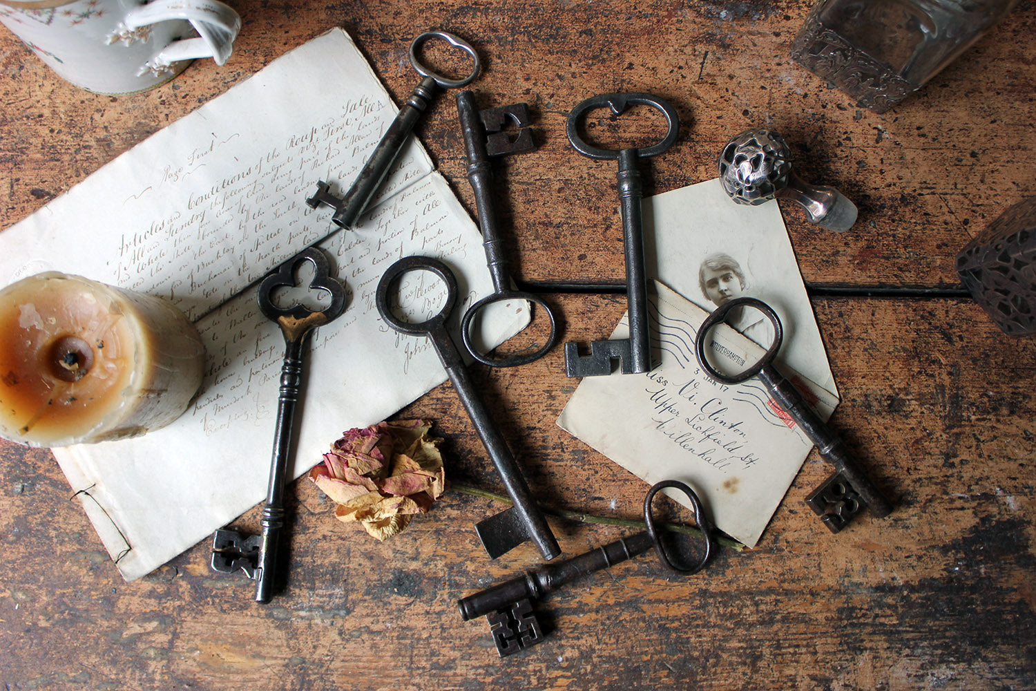 A Collection of Seven Antique Keys c.1790-1850