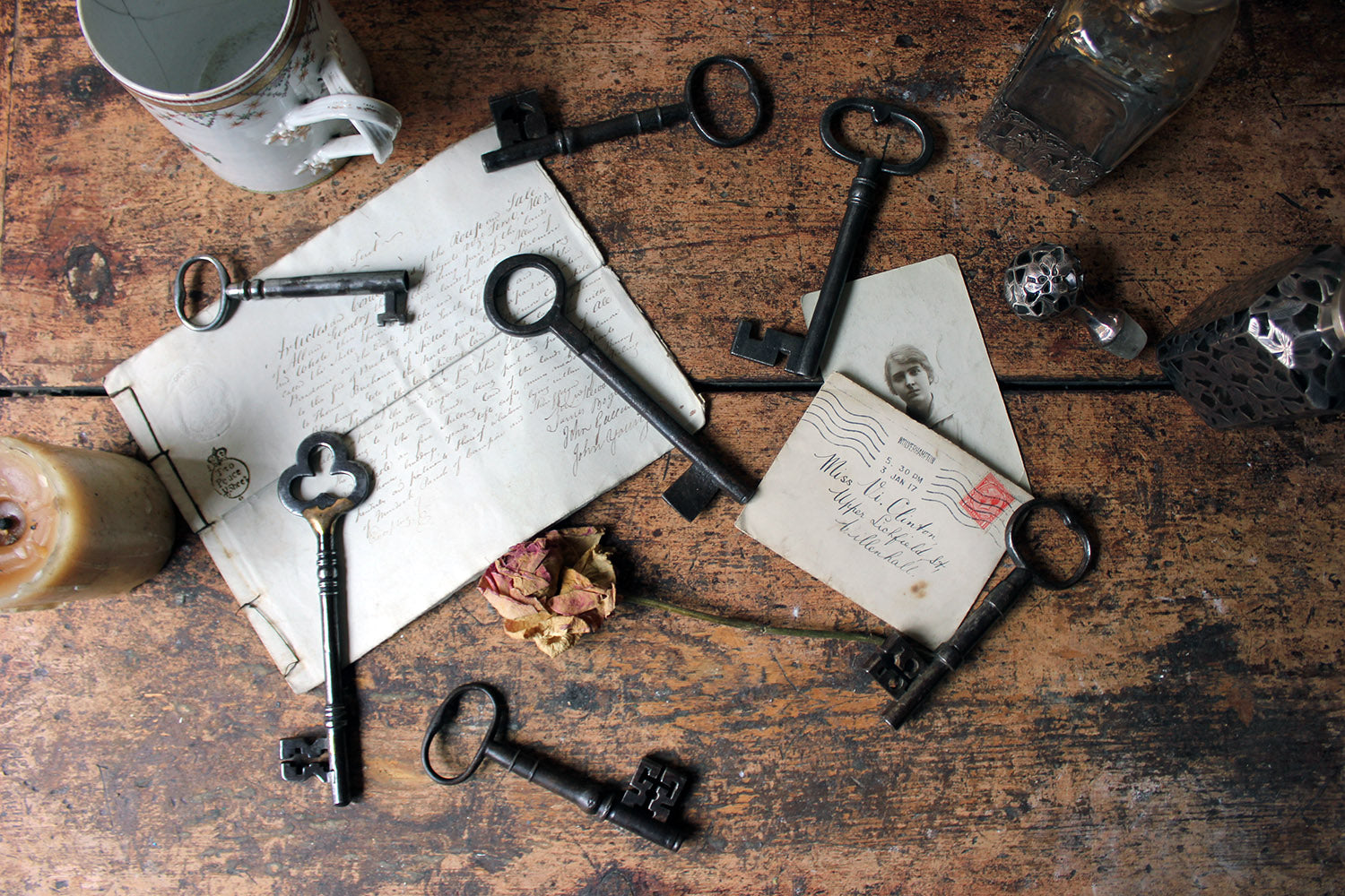 A Collection of Seven Antique Keys c.1790-1850