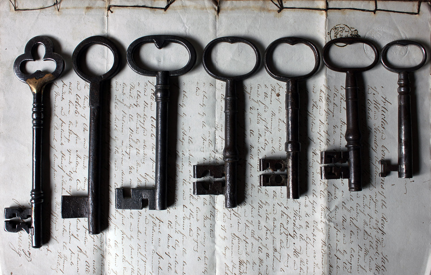 A Collection of Seven Antique Keys c.1790-1850