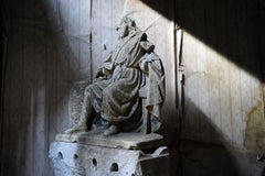 A Fragmentary Sandstone Sculpture of a Bearded Headless Saint c.1870 & Later