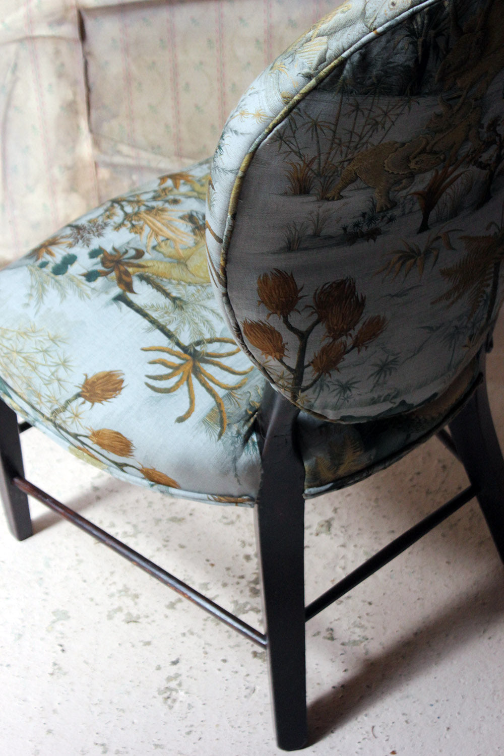 A George III Ebonised & Upholstered Salon/Side Chair c.1780