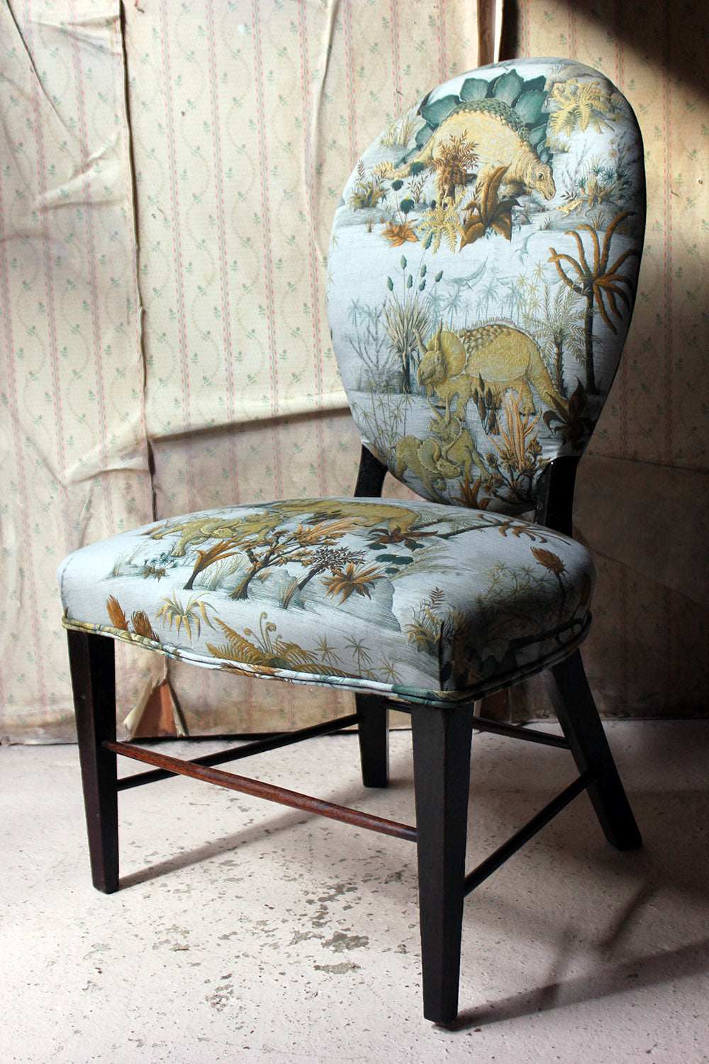 A George III Ebonised & Upholstered Salon/Side Chair c.1780