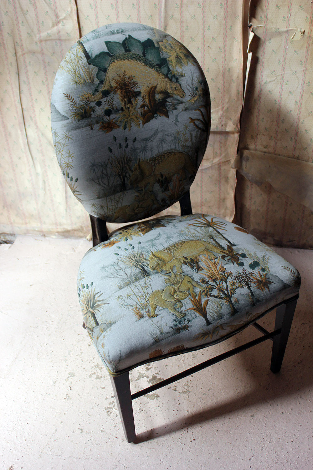 A George III Ebonised & Upholstered Salon/Side Chair c.1780