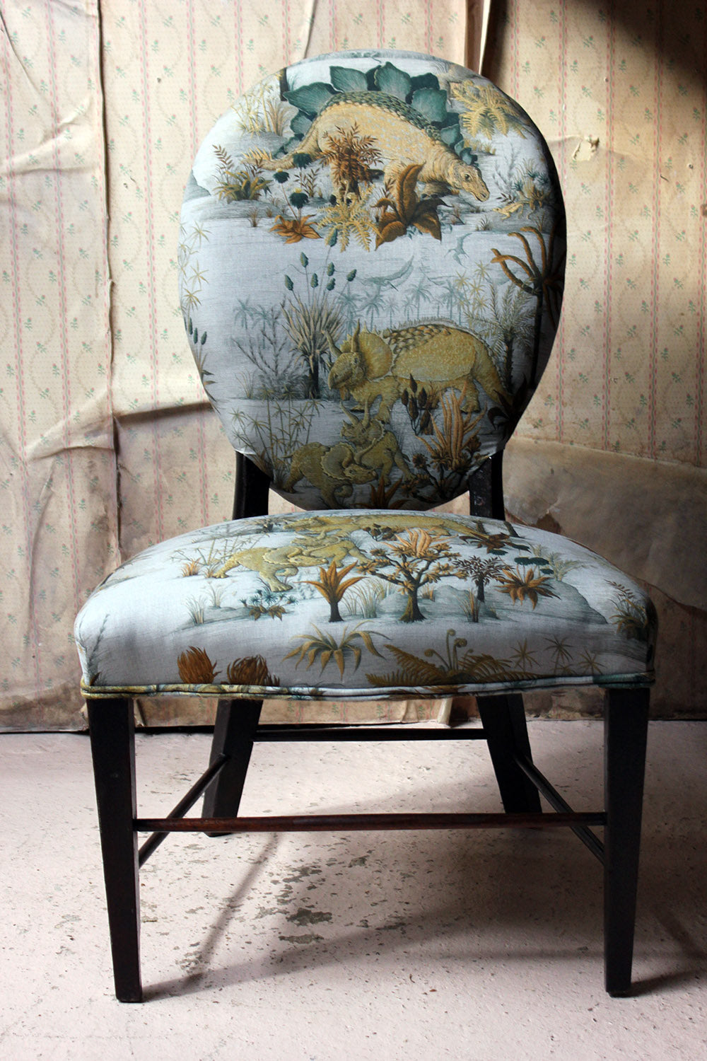 A George III Ebonised & Upholstered Salon/Side Chair c.1780