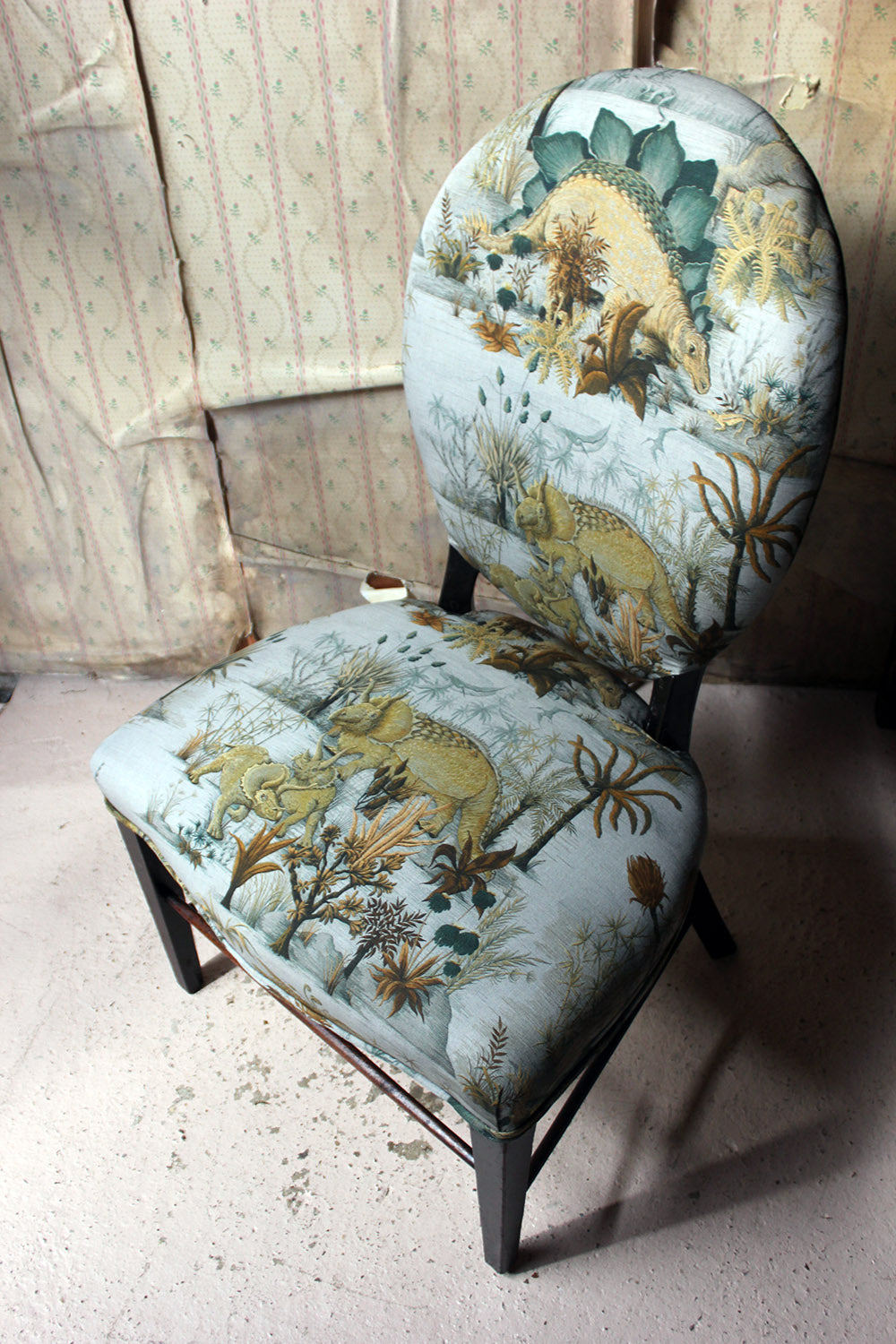 A George III Ebonised & Upholstered Salon/Side Chair c.1780