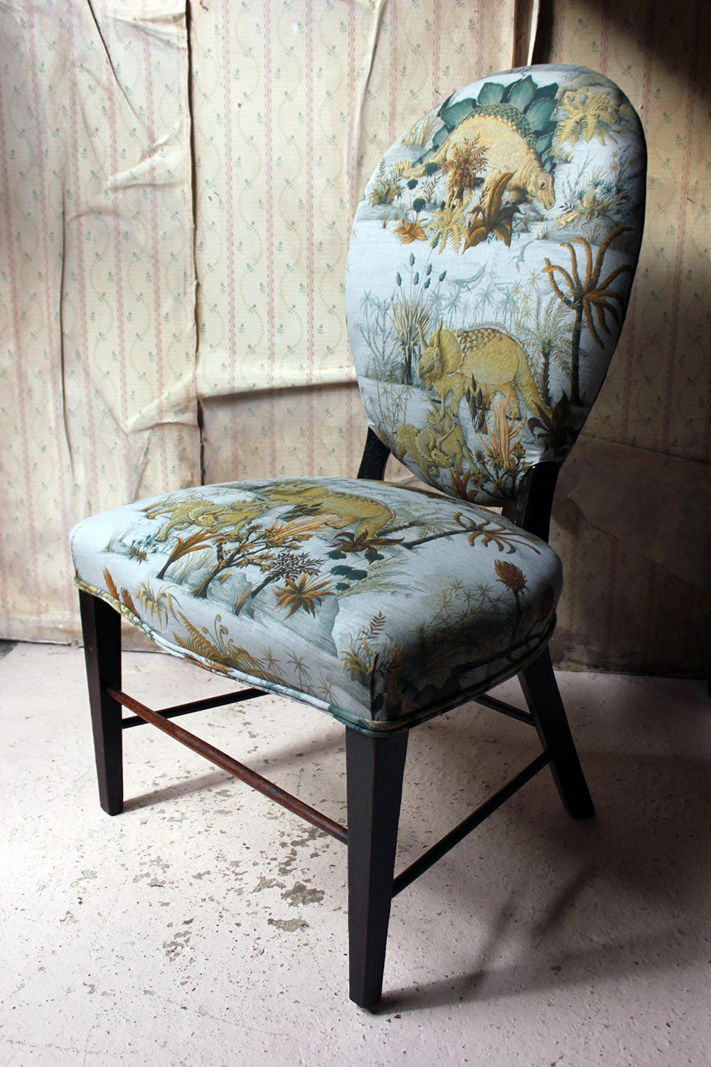 A George III Ebonised & Upholstered Salon/Side Chair c.1780