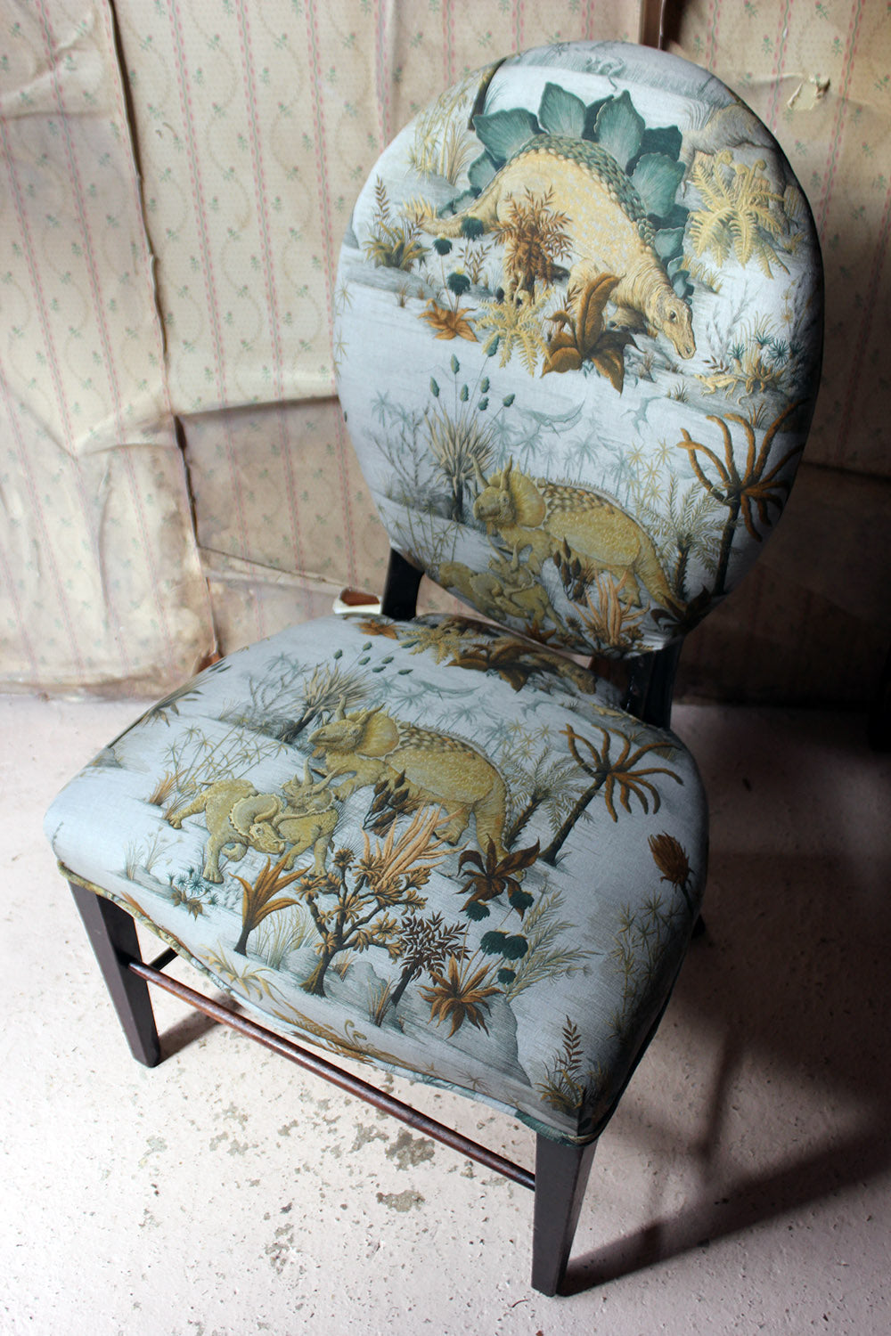 A George III Ebonised & Upholstered Salon/Side Chair c.1780