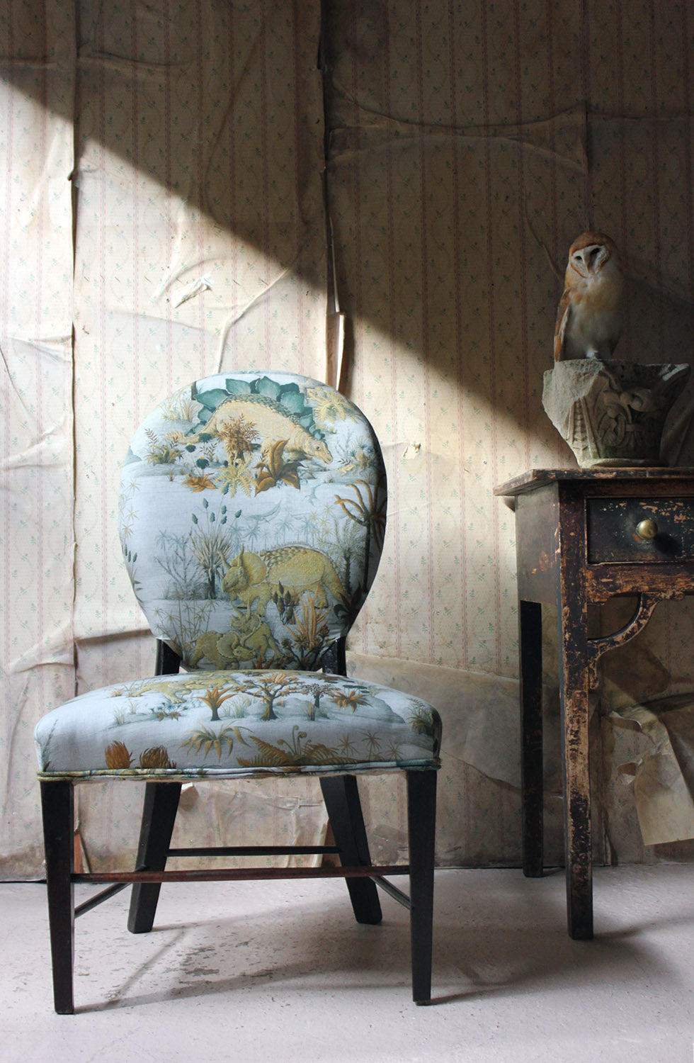 A George III Ebonised & Upholstered Salon/Side Chair c.1780