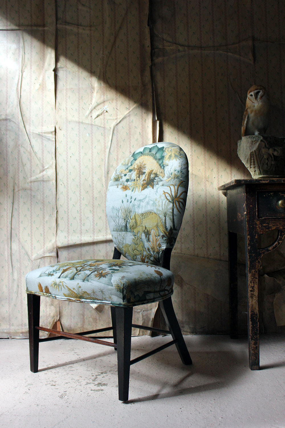 A George III Ebonised & Upholstered Salon/Side Chair c.1780