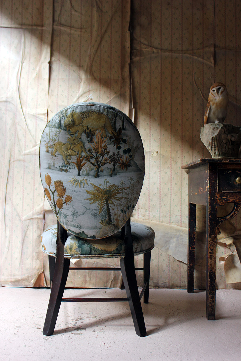 A George III Ebonised & Upholstered Salon/Side Chair c.1780