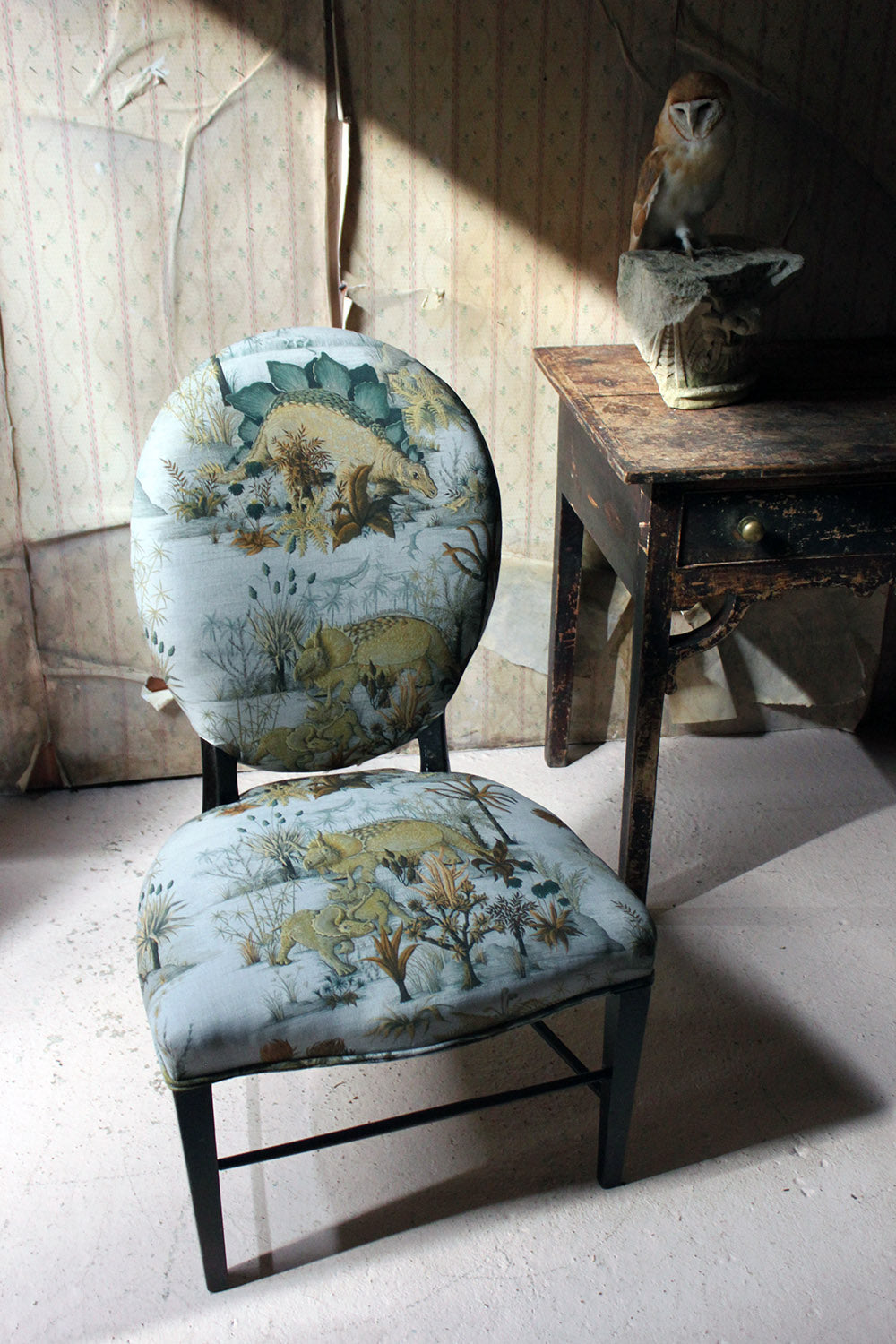 A George III Ebonised & Upholstered Salon/Side Chair c.1780
