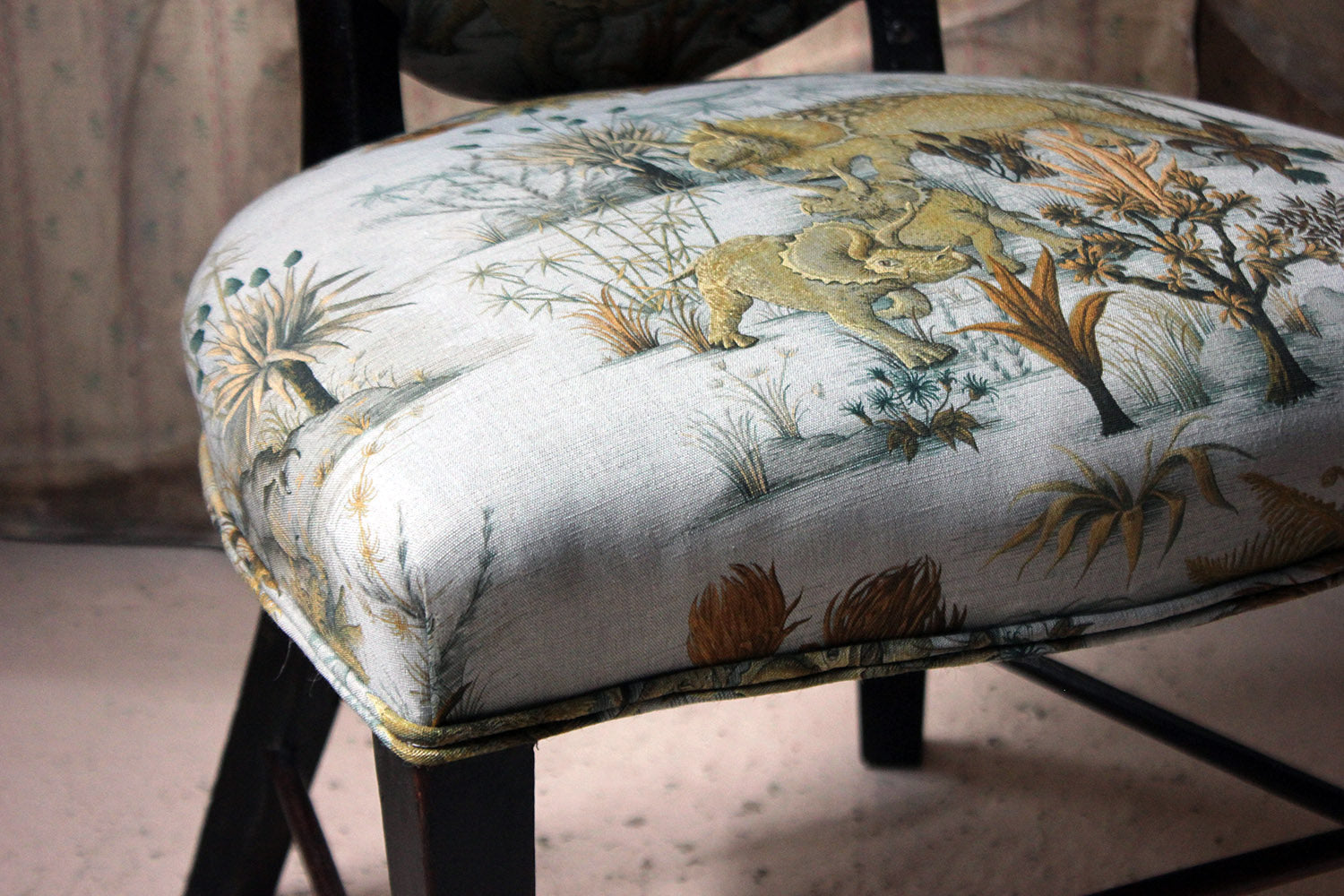 A George III Ebonised & Upholstered Salon/Side Chair c.1780