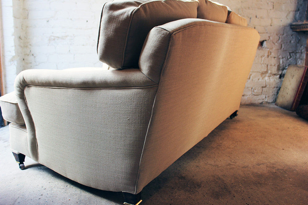 A Good Quality Upholstered Victorian Three-Seater Sofa in the Manner of Howard & Sons c.1890-1900