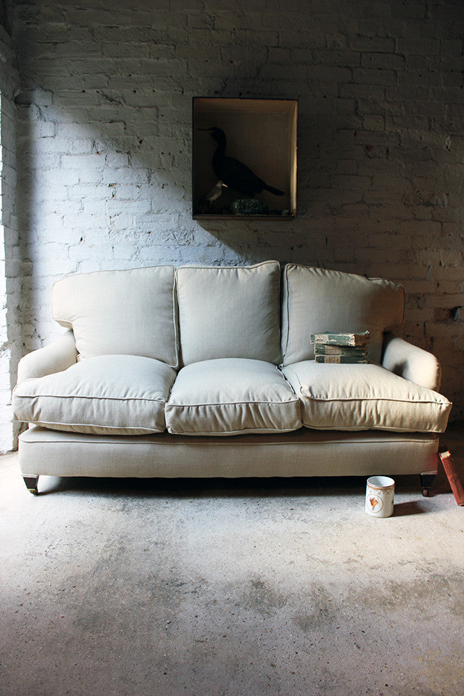 A Good Quality Upholstered Victorian Three-Seater Sofa in the Manner of Howard & Sons c.1890-1900