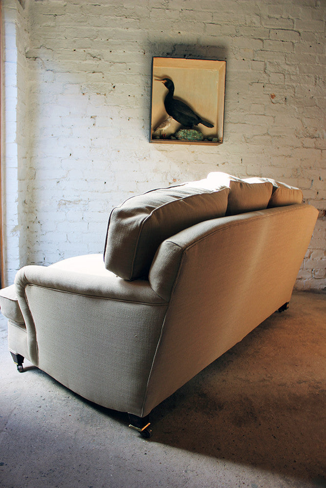 A Good Quality Upholstered Victorian Three-Seater Sofa in the Manner of Howard & Sons c.1890-1900