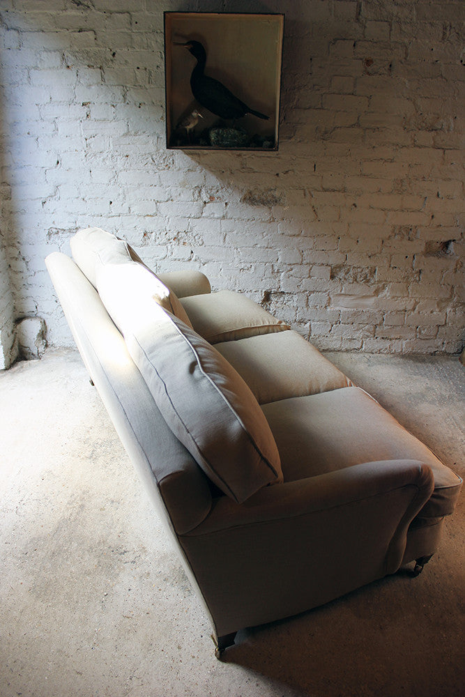 A Good Quality Upholstered Victorian Three-Seater Sofa in the Manner of Howard & Sons c.1890-1900