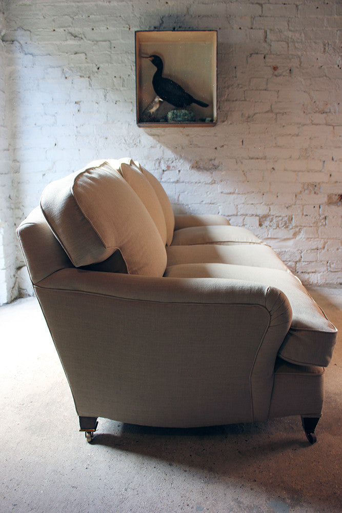 A Good Quality Upholstered Victorian Three-Seater Sofa in the Manner of Howard & Sons c.1890-1900