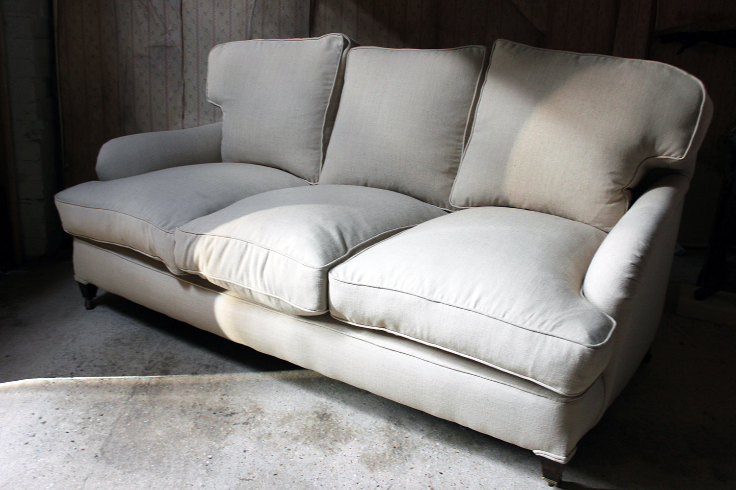 A Fine Quality Upholstered Victorian Three-Seater Sofa in the Manner of Howard & Sons c.1890-1900