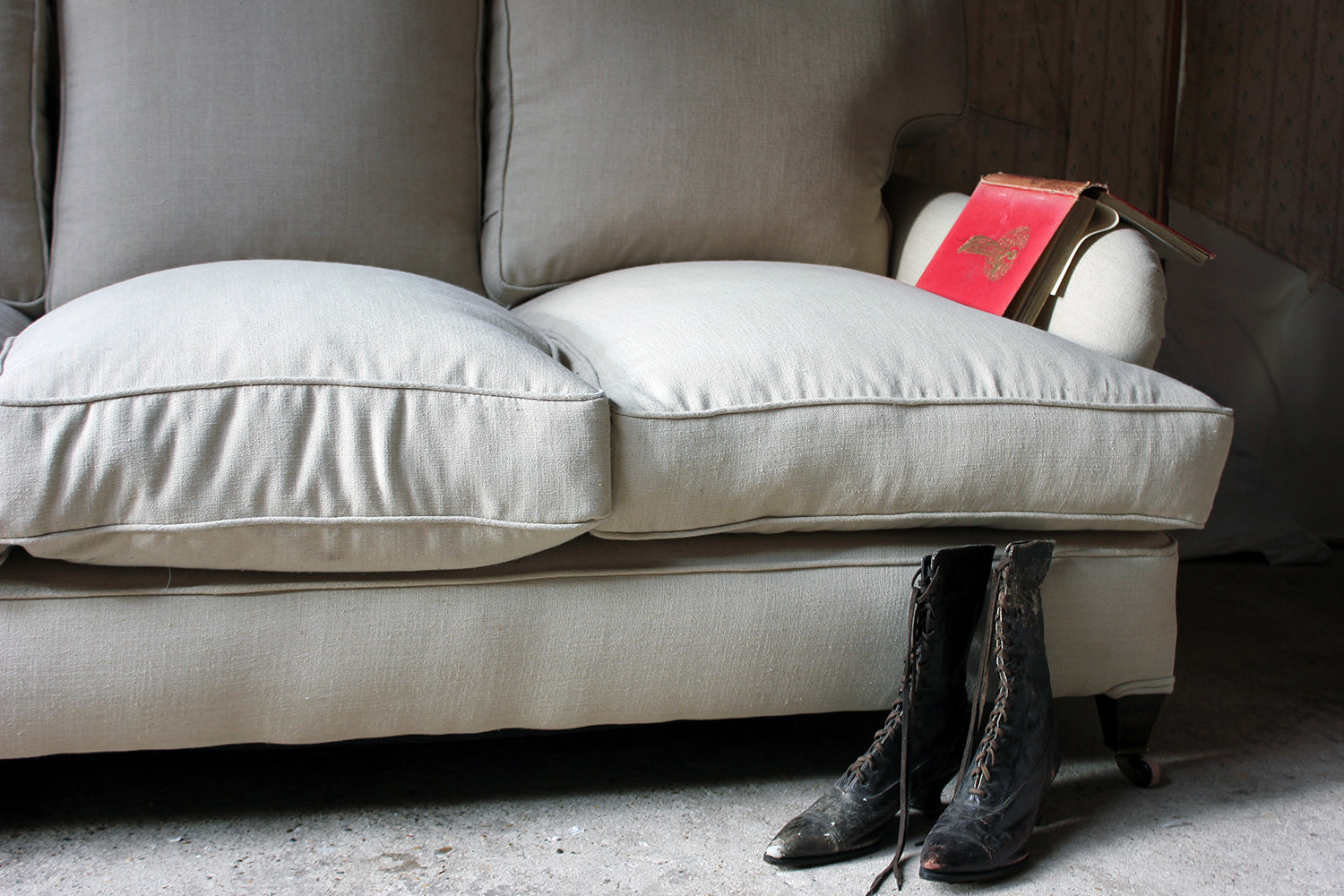 A Fine Quality Upholstered Victorian Three-Seater Sofa in the Manner of Howard & Sons c.1890-1900