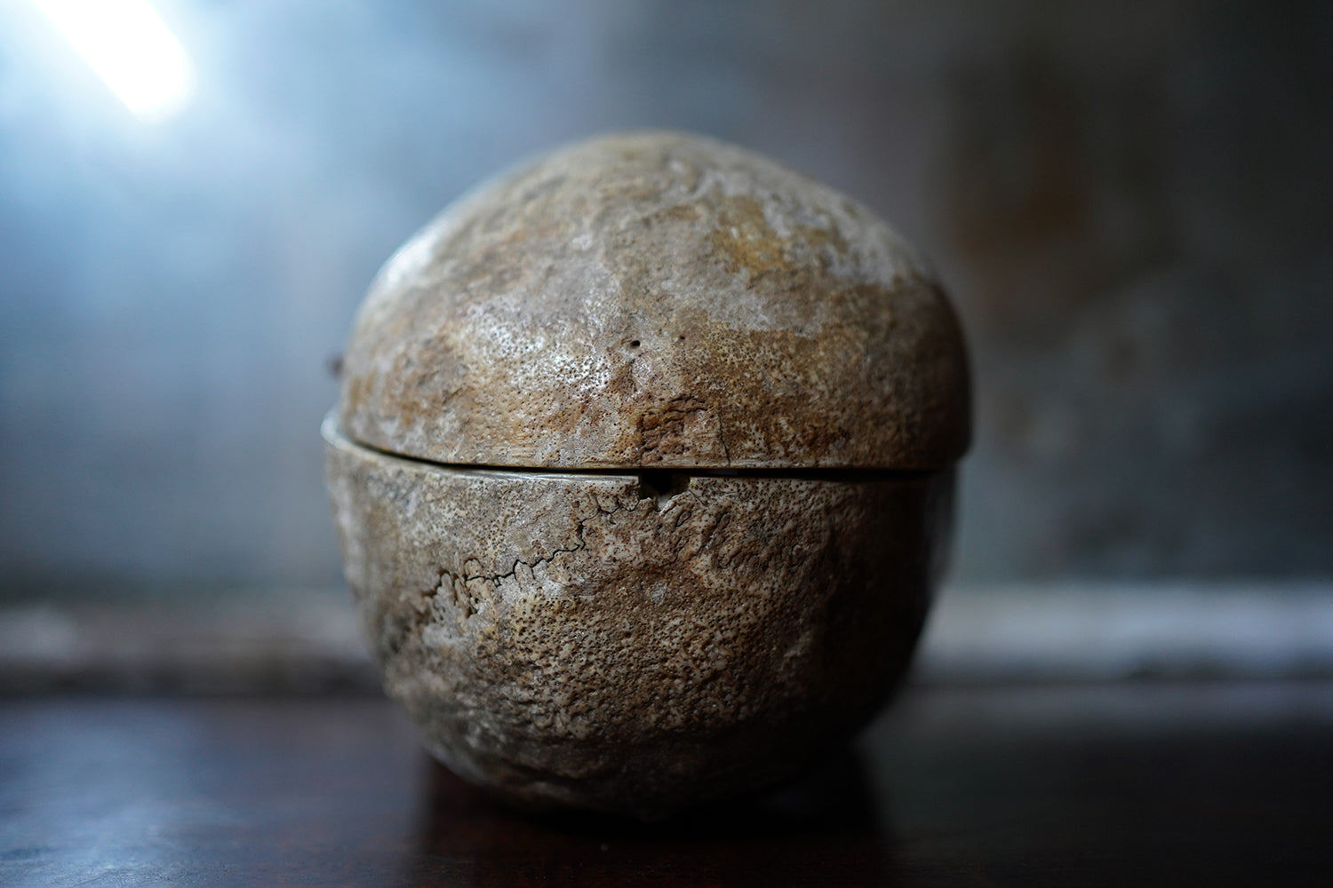A 19thC Human Skull Inscribed for Phrenological Demonstration