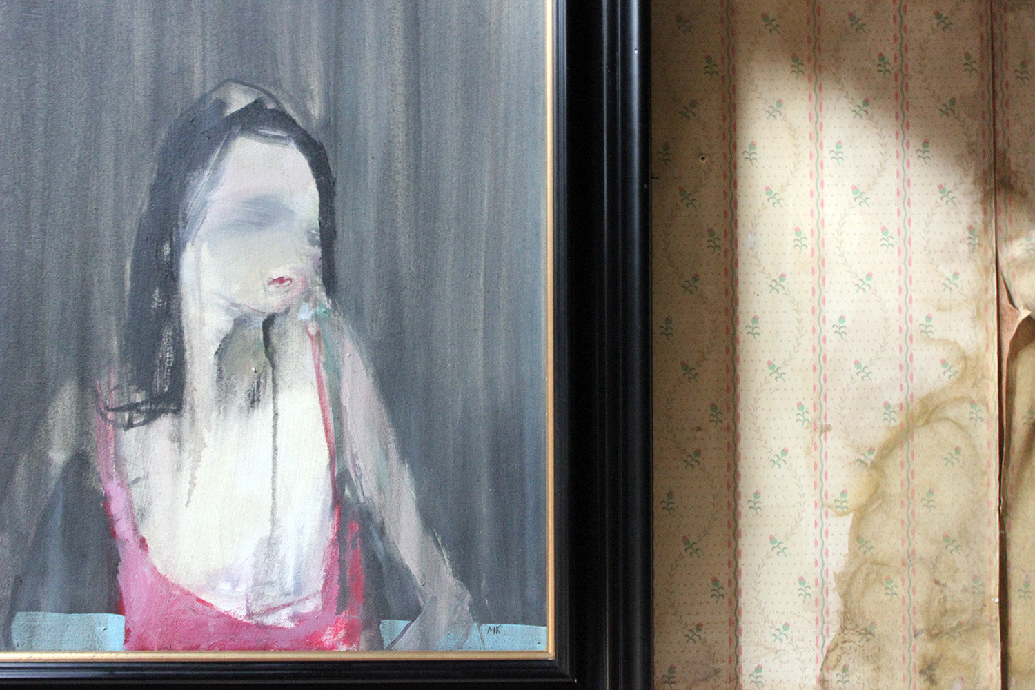 A 21stC Irish Abstract School Oil on Canvas Painting; Inhabit Ever Onwards; M.K.