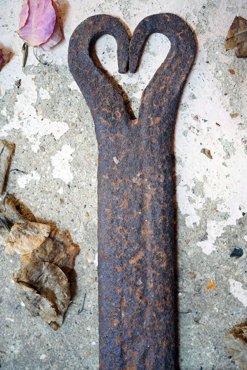 A 19thC Irish Blacksmith Forged Wrought Iron Cross