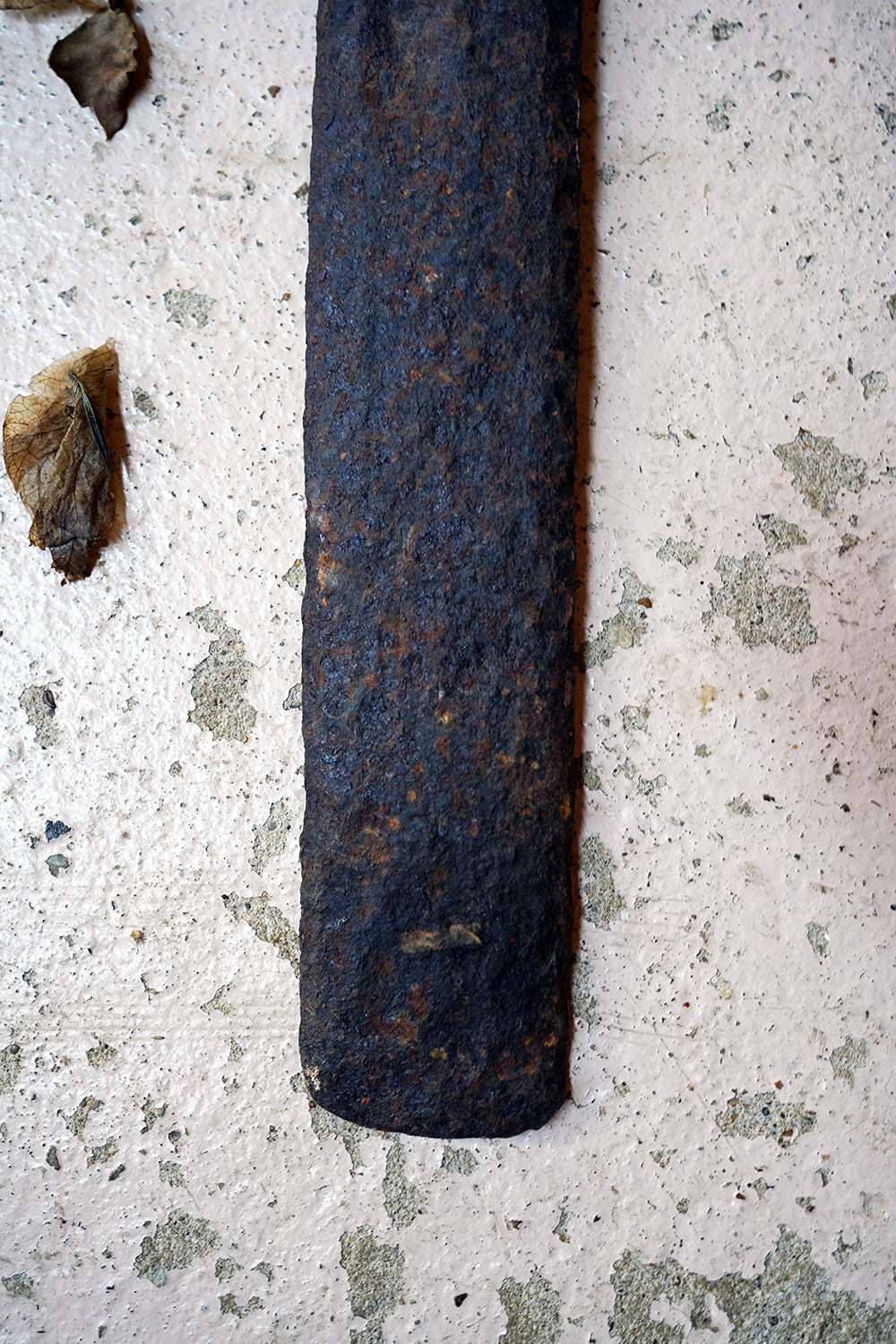 A 19thC Irish Blacksmith Forged Wrought Iron Cross