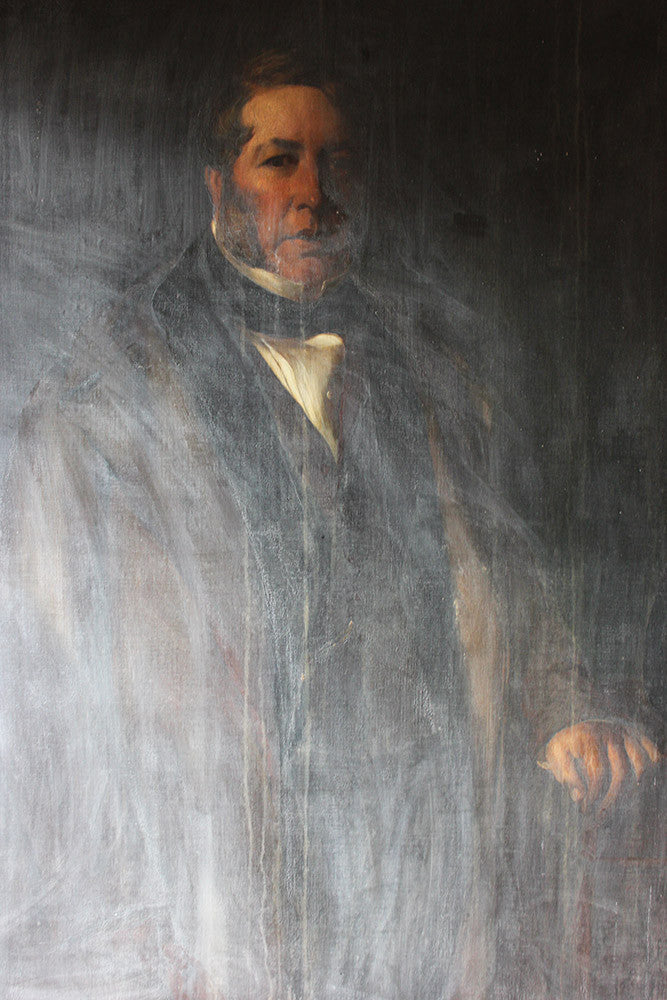 A Fine c.1854 English School Portrait of Philip Williams (b.1798) of Wednesbury Oak Ironworks by John Calcott Horsley RA (1817-1903)