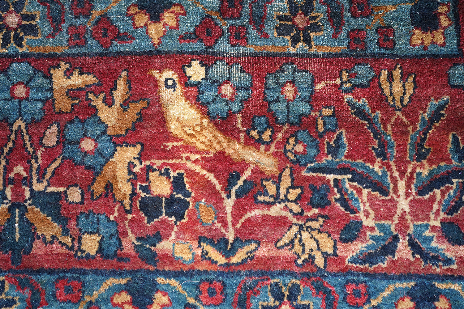 A Good 19thC Country House Isfahan Tree Of Life Rug c.1880