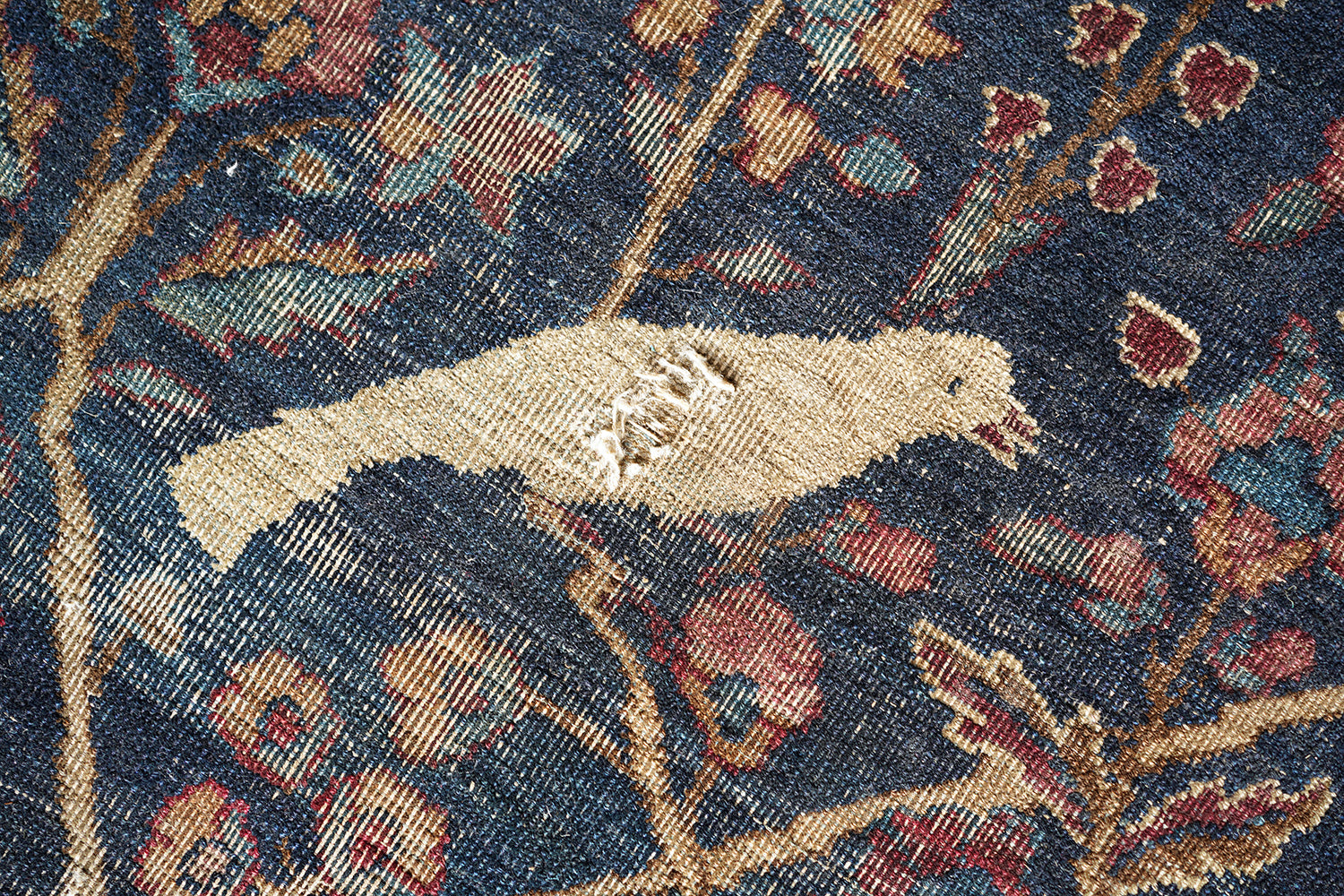 A Good 19thC Country House Isfahan Tree Of Life Rug c.1880