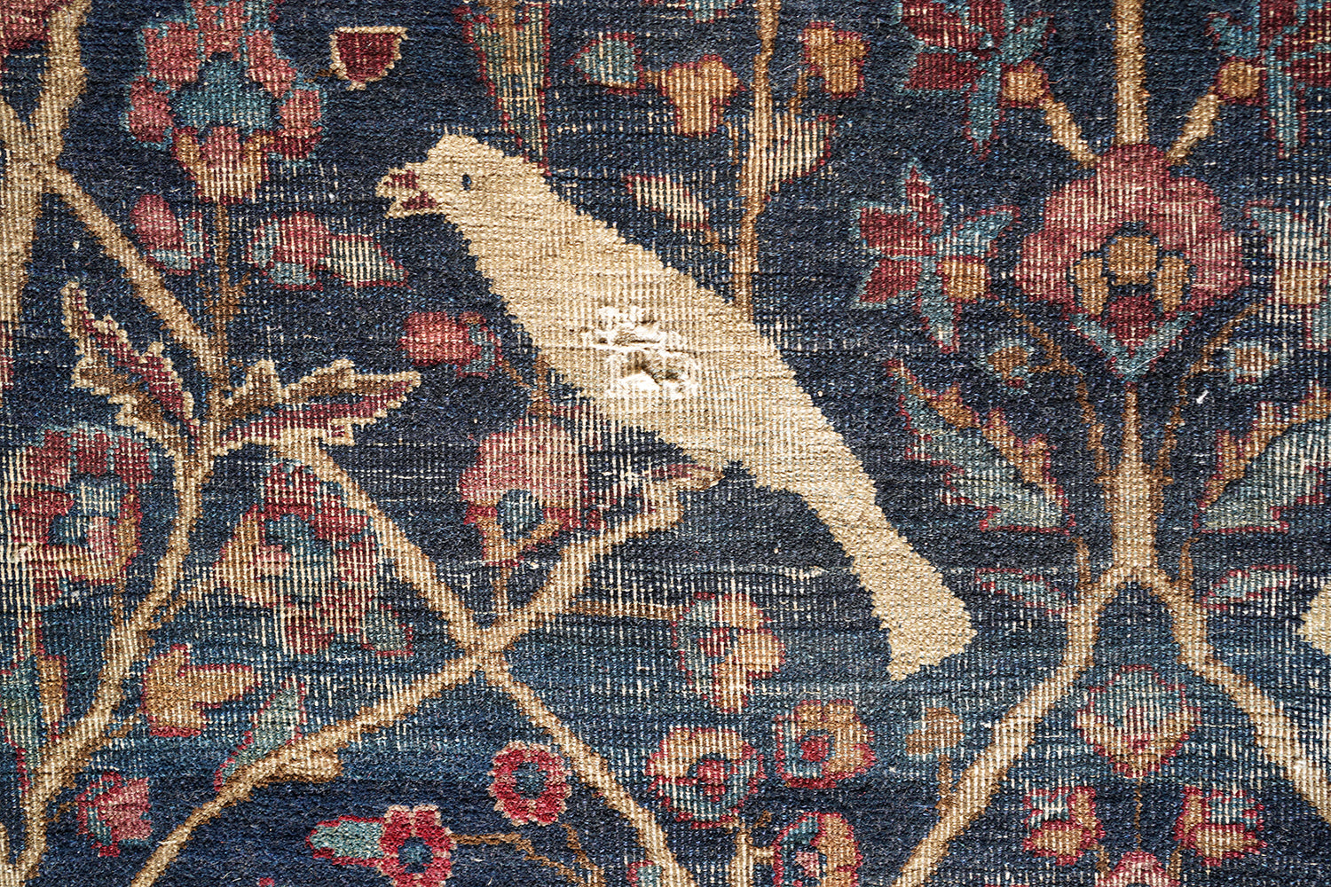 A Good 19thC Country House Isfahan Tree Of Life Rug c.1880
