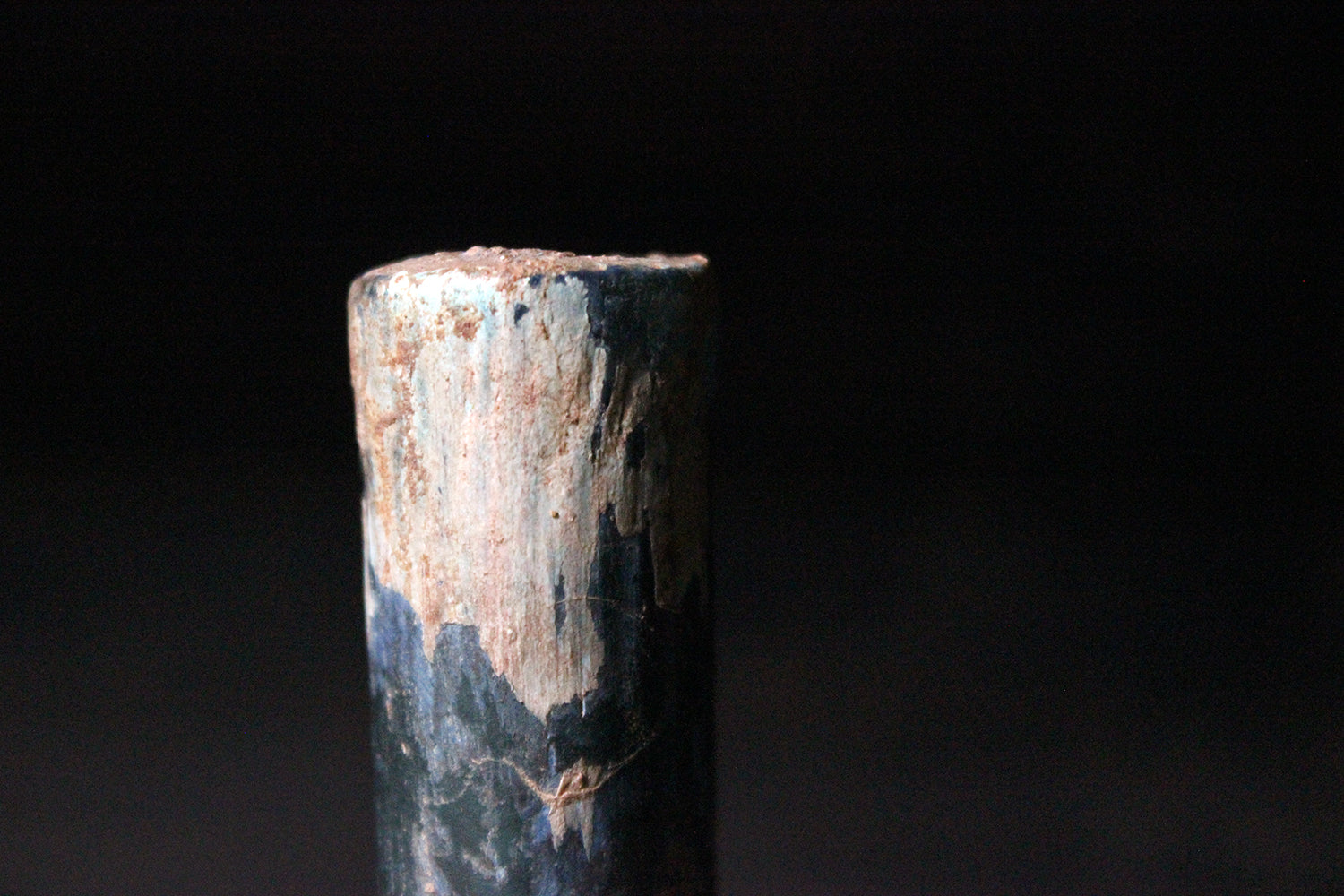 A Beautiful Small Islamic Green Glass Bottle c.8th-10thC AD