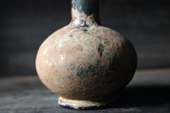 A Beautiful Small Islamic Green Glass Bottle c.8th-10thC AD