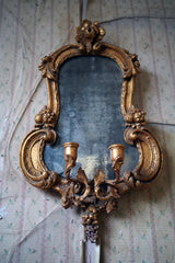 A 19thC Italian Gilt Gesso Girandole Mirror c.1870