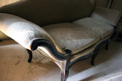 A 19thC Italian Stained Beech Gondola Settee